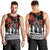 New Zealand ANZAC Day Men Tank Top Poppy With Polynesian Pattern LT01 - Polynesian Pride