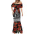 New Zealand ANZAC Day Mermaid Dress Poppy With Polynesian Pattern LT01 - Polynesian Pride