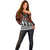 New Zealand ANZAC Day Off Shoulder Sweater Poppy With Polynesian Pattern LT01 - Polynesian Pride