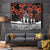 New Zealand ANZAC Day Tapestry Poppy With Polynesian Pattern LT01 Black - Polynesian Pride