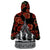 New Zealand ANZAC Day Wearable Blanket Hoodie Poppy With Polynesian Pattern LT01 - Polynesian Pride