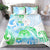 Kia Ora Maori New Zealand Pastel Bedding Set Sun Ta Moko Aqua Green Version LT01 - Polynesian Pride