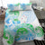 Kia Ora Maori New Zealand Pastel Bedding Set Sun Ta Moko Aqua Green Version LT01 - Polynesian Pride