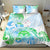 Kia Ora Maori New Zealand Pastel Bedding Set Sun Ta Moko Aqua Green Version LT01 - Polynesian Pride