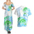 Kia Ora Maori New Zealand Pastel Couples Matching Summer Maxi Dress and Hawaiian Shirt Sun Ta Moko Aqua Green Version LT01 - Polynesian Pride