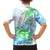 Kia Ora Maori New Zealand Pastel Family Matching Off Shoulder Long Sleeve Dress and Hawaiian Shirt Sun Ta Moko Aqua Green Version LT01 - Polynesian Pride