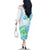 Kia Ora Maori New Zealand Pastel Family Matching Off Shoulder Long Sleeve Dress and Hawaiian Shirt Sun Ta Moko Aqua Green Version LT01 - Polynesian Pride