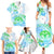 Kia Ora Maori New Zealand Pastel Family Matching Summer Maxi Dress and Hawaiian Shirt Sun Ta Moko Aqua Green Version LT01 - Polynesian Pride