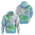 Kia Ora Maori New Zealand Pastel Hoodie Sun Ta Moko Aqua Green Version LT01 - Polynesian Pride