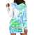 Kia Ora Maori New Zealand Pastel Hoodie Dress Sun Ta Moko Aqua Green Version LT01 - Polynesian Pride