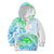 Kia Ora Maori New Zealand Pastel Kid Hoodie Sun Ta Moko Aqua Green Version LT01 Hoodie Aqua - Polynesian Pride