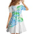 Kia Ora Maori New Zealand Pastel Kid Short Sleeve Dress Sun Ta Moko Aqua Green Version LT01 - Polynesian Pride