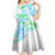 Kia Ora Maori New Zealand Pastel Kid Short Sleeve Dress Sun Ta Moko Aqua Green Version LT01 - Polynesian Pride