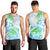 Kia Ora Maori New Zealand Pastel Men Tank Top Sun Ta Moko Aqua Green Version LT01 - Polynesian Pride