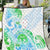 Kia Ora Maori New Zealand Pastel Quilt Sun Ta Moko Aqua Green Version LT01 Aqua - Polynesian Pride