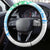 Kia Ora Maori New Zealand Pastel Steering Wheel Cover Sun Ta Moko Aqua Green Version LT01 - Polynesian Pride