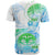 Kia Ora Maori New Zealand Pastel T Shirt Sun Ta Moko Aqua Green Version LT01 - Polynesian Pride