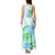 Kia Ora Maori New Zealand Pastel Tank Maxi Dress Sun Ta Moko Aqua Green Version LT01 - Polynesian Pride