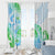 Kia Ora Maori New Zealand Pastel Window Curtain Sun Ta Moko Aqua Green Version LT01 - Polynesian Pride