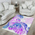 Kia Ora Maori New Zealand Pastel Area Rug Sun Ta Moko Lilac Version LT01 - Polynesian Pride