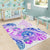 Kia Ora Maori New Zealand Pastel Area Rug Sun Ta Moko Lilac Version LT01 - Polynesian Pride