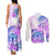 Kia Ora Maori New Zealand Pastel Couples Matching Tank Maxi Dress and Long Sleeve Button Shirt Sun Ta Moko Lilac Version LT01 - Polynesian Pride