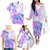 Kia Ora Maori New Zealand Pastel Family Matching Off Shoulder Long Sleeve Dress and Hawaiian Shirt Sun Ta Moko Lilac Version LT01 - Polynesian Pride