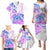 Kia Ora Maori New Zealand Pastel Family Matching Puletasi Dress and Hawaiian Shirt Sun Ta Moko Lilac Version LT01 - Polynesian Pride