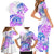 Kia Ora Maori New Zealand Pastel Family Matching Short Sleeve Bodycon Dress and Hawaiian Shirt Sun Ta Moko Lilac Version LT01 - Polynesian Pride