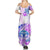 Kia Ora Maori New Zealand Pastel Family Matching Summer Maxi Dress and Hawaiian Shirt Sun Ta Moko Lilac Version LT01 - Polynesian Pride