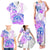 Kia Ora Maori New Zealand Pastel Family Matching Tank Maxi Dress and Hawaiian Shirt Sun Ta Moko Lilac Version LT01 - Polynesian Pride