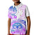 Kia Ora Maori New Zealand Pastel Kid Polo Shirt Sun Ta Moko Lilac Version LT01 Kid Purple - Polynesian Pride