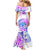 Kia Ora Maori New Zealand Pastel Mermaid Dress Sun Ta Moko Lilac Version LT01 - Polynesian Pride