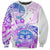 Kia Ora Maori New Zealand Pastel Sweatshirt Sun Ta Moko Lilac Version LT01 Unisex Purple - Polynesian Pride