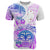 Kia Ora Maori New Zealand Pastel T Shirt Sun Ta Moko Lilac Version LT01 Purple - Polynesian Pride