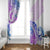 Kia Ora Maori New Zealand Pastel Window Curtain Sun Ta Moko Lilac Version LT01 - Polynesian Pride