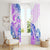 Kia Ora Maori New Zealand Pastel Window Curtain Sun Ta Moko Lilac Version LT01 - Polynesian Pride