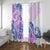 Kia Ora Maori New Zealand Pastel Window Curtain Sun Ta Moko Lilac Version LT01 With Grommets Purple - Polynesian Pride