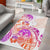 Kia Ora Maori New Zealand Pastel Area Rug Sun Ta Moko Sunset Version LT01 - Polynesian Pride