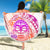 Kia Ora Maori New Zealand Pastel Beach Blanket Sun Ta Moko Sunset Version LT01 - Polynesian Pride