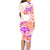 Kia Ora Maori New Zealand Pastel Family Matching Long Sleeve Bodycon Dress and Hawaiian Shirt Sun Ta Moko Sunset Version LT01 - Polynesian Pride