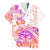 Kia Ora Maori New Zealand Pastel Family Matching Off Shoulder Long Sleeve Dress and Hawaiian Shirt Sun Ta Moko Sunset Version LT01 Dad's Shirt - Short Sleeve Orange - Polynesian Pride