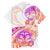 Kia Ora Maori New Zealand Pastel Family Matching Off Shoulder Long Sleeve Dress and Hawaiian Shirt Sun Ta Moko Sunset Version LT01 - Polynesian Pride