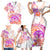 Kia Ora Maori New Zealand Pastel Family Matching Short Sleeve Bodycon Dress and Hawaiian Shirt Sun Ta Moko Sunset Version LT01 - Polynesian Pride