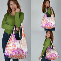 Kia Ora Maori New Zealand Pastel Grocery Bag Sun Ta Moko Sunset Version LT01 - Polynesian Pride