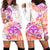 Kia Ora Maori New Zealand Pastel Hoodie Dress Sun Ta Moko Sunset Version LT01 - Polynesian Pride