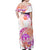 Kia Ora Maori New Zealand Pastel Off Shoulder Maxi Dress Sun Ta Moko Sunset Version LT01 - Polynesian Pride