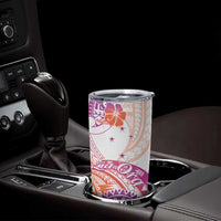 Kia Ora Maori New Zealand Pastel Tumbler Cup Sun Ta Moko Sunset Version LT01 - Polynesian Pride