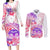 Kia Ora Maori New Zealand Pastel Couples Matching Long Sleeve Bodycon Dress and Long Sleeve Button Shirt Sun Ta Moko Sweet Version LT01 Pink - Polynesian Pride