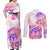 Kia Ora Maori New Zealand Pastel Couples Matching Off Shoulder Maxi Dress and Long Sleeve Button Shirt Sun Ta Moko Sweet Version LT01 - Polynesian Pride